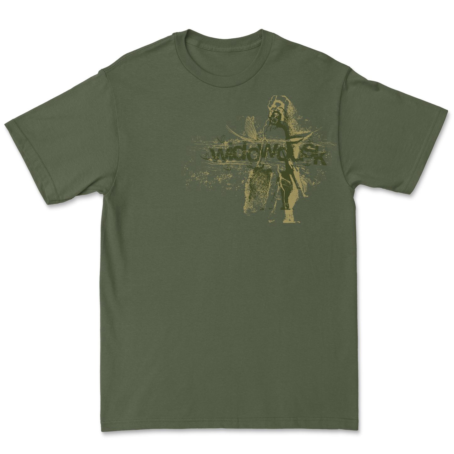 Mayfly Queen T-Shirt - Military Green